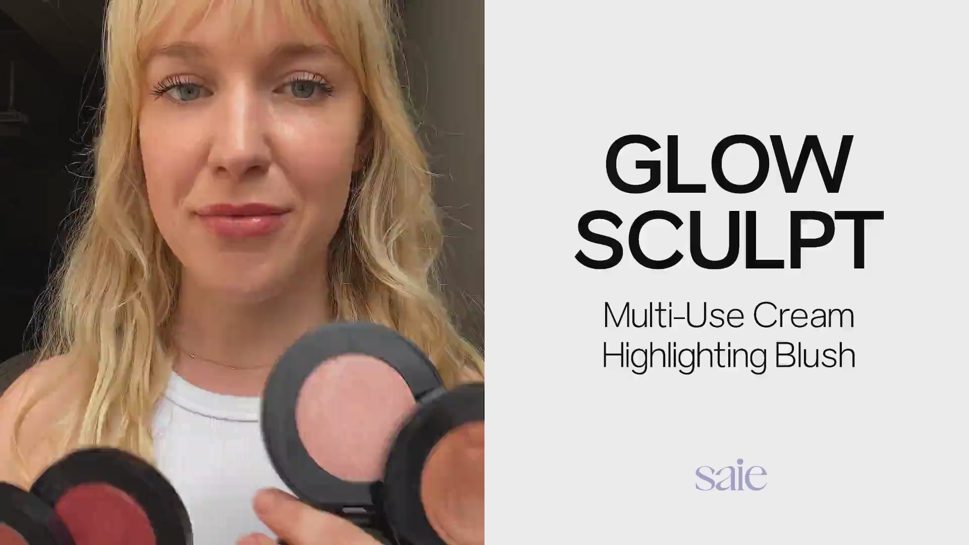 Saie Glow Sculpt  Multi-Use Cream Highlighting Blush